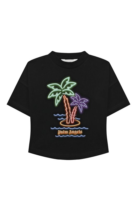 

Хлопковая футболка Palm Angels, Чёрный