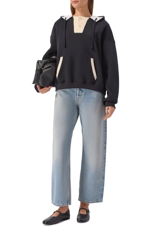 Хлопковое худи Aya Muse AMR2668 Чёрный  AMR2668 Фото 2