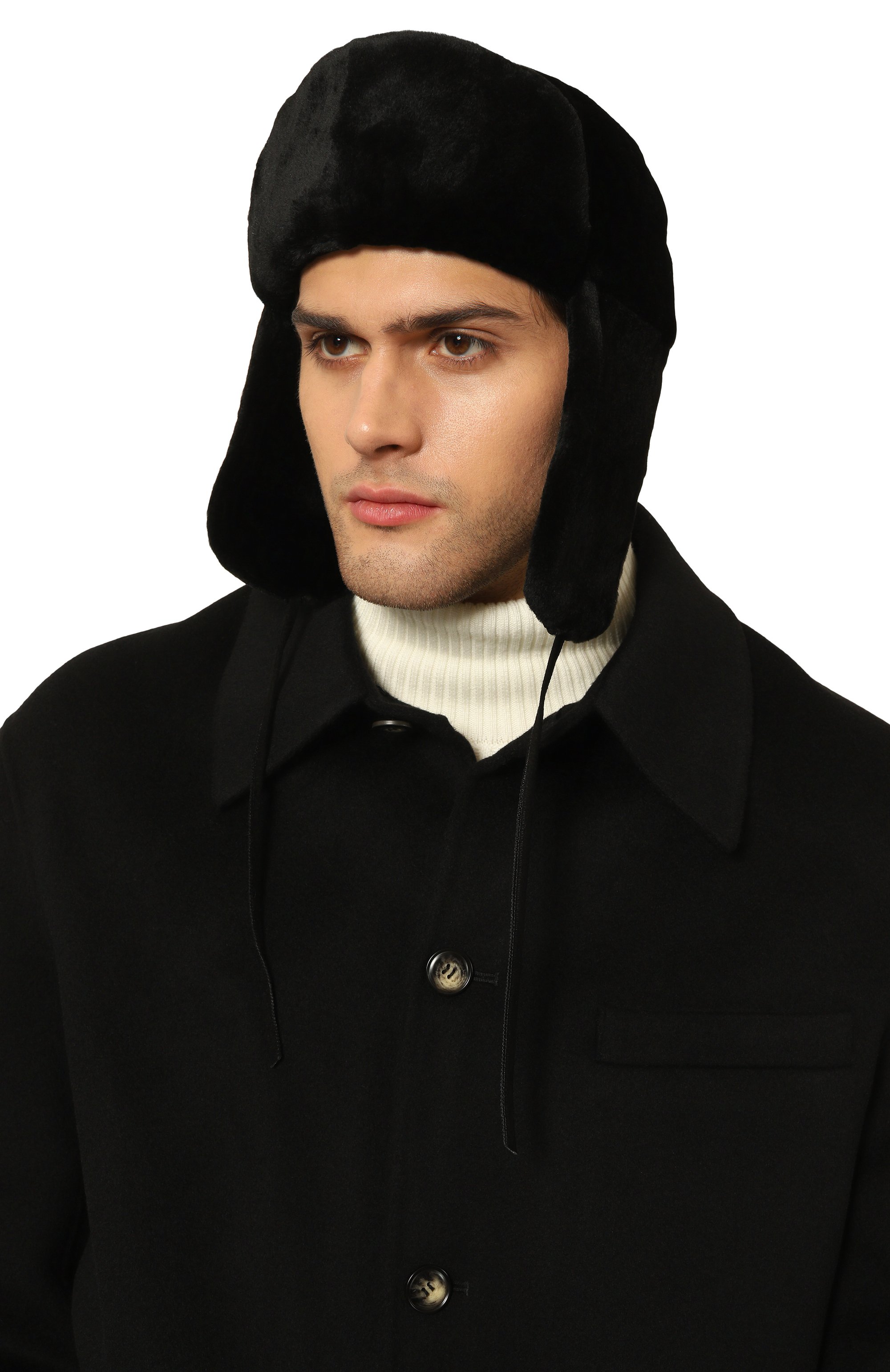 Меховая шапка-ушанка френки из норки FURLAND, арт. 0217500150323600000, фото 2