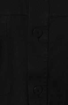 Мужская хлопковая куртка TRANSIT черного цвета, арт. CFUTRWC125 | Фото 5 (Кросс-КТ: Куртка, Ветровка; Рукава: Длинные; Материал сплава: Проставлено; Материал внешний: Хлопок; Драгоценные камни: Проставлено; Длина (верхняя одежда): Короткие; Стили: Кэжуэл)