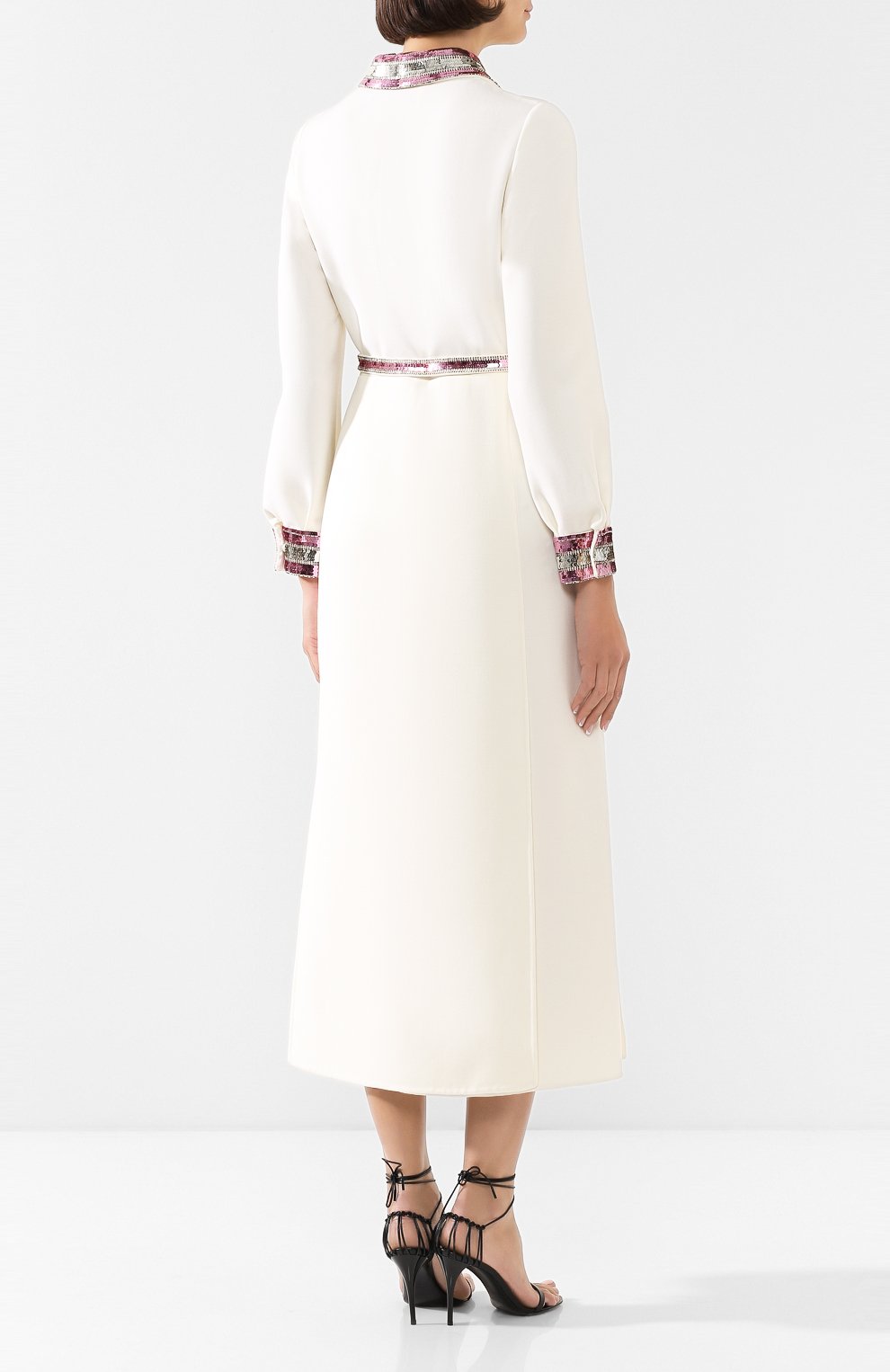 Шерстяное платье VALENTINO белого цвета по цене 648500 руб., арт. TB3VAQ5150S, фото 4 Шерстяное платье VALENTINO, арт. TB3VAQ5150S, фото 4