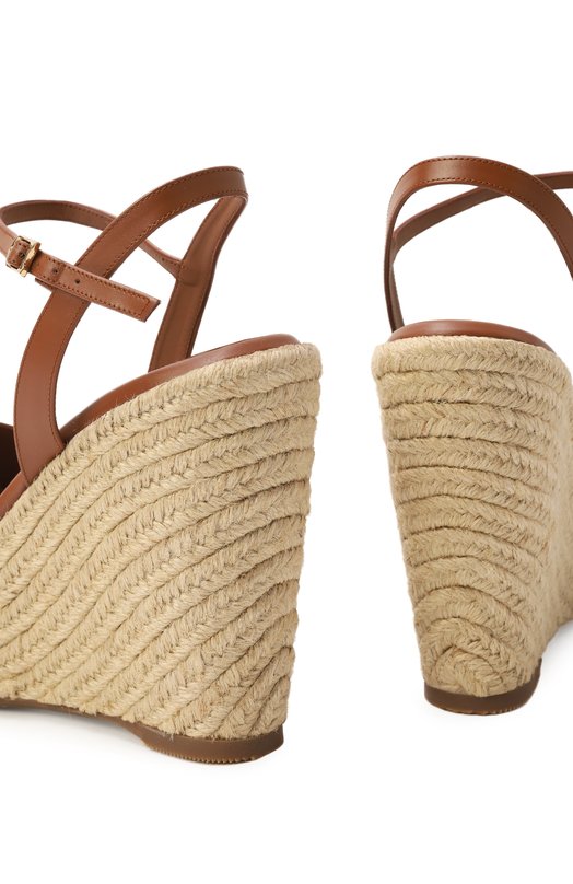 Кожаные босоножки Santoni WHZG71645ZNATYLC Коричневый  WHZG71645ZNATYLC Фото 7