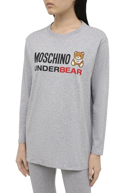 Хлопковый лонгслив MOSCHINO, арт. A1801/9003, фото 3