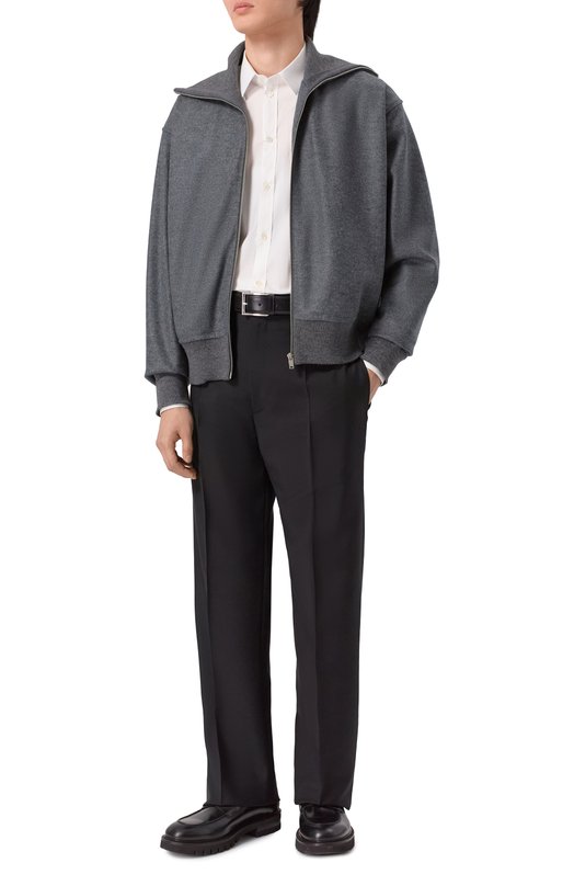 Шерстяные брюки Jil Sander J22KA0335/J41444 Чёрный  J22KA0335/J41444 Фото 2