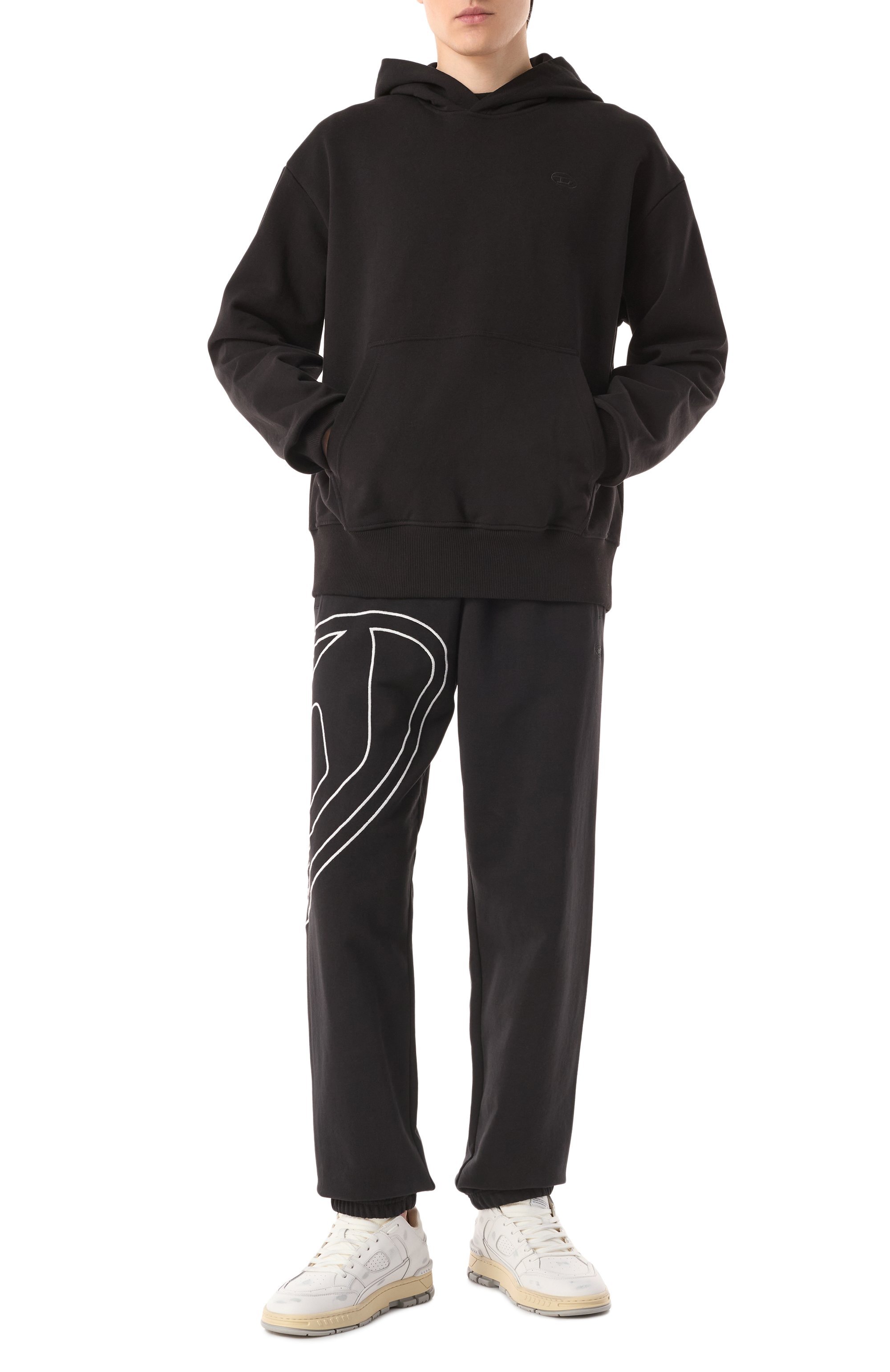 Хлопковое худи DIESEL, арт. A11304/0GYCJ, фото 2