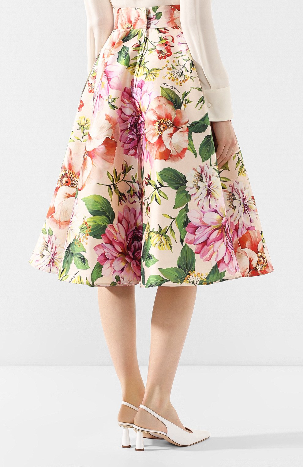 Шелковая юбка DOLCE & GABBANA, арт. F4BR4T/IS1AE, фото 4
