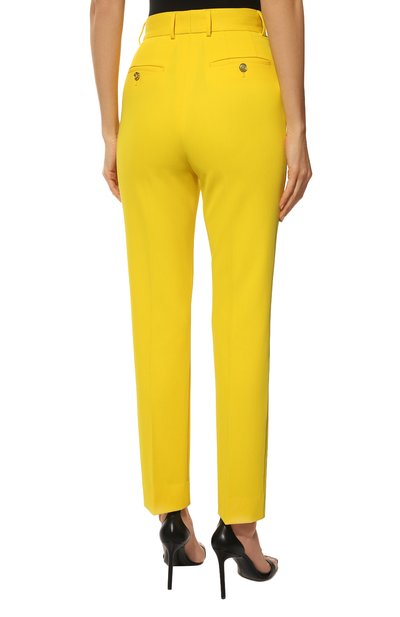 Брюки DOLCE & GABBANA желтого цвета по цене 89250 руб., арт. FTCCET/FUUA1, фото 4 Брюки DOLCE & GABBANA, арт. FTCCET/FUUA1, фото 4