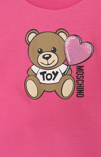 Хлопковое платье MOSCHINO, арт. HDV0G9/LAA40/4-8, фото 3