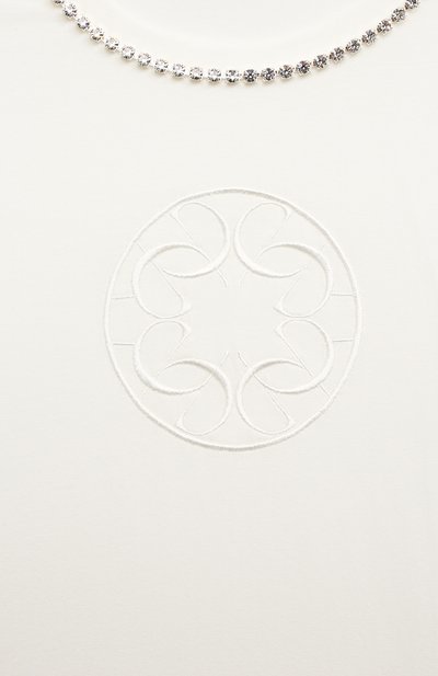 Хлопковая футболка ELIE SAAB JUNIOR, арт. EFTS001 TS0029/7A-12A, фото 3