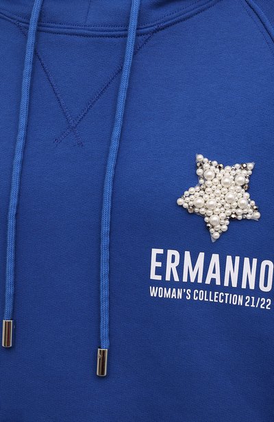 Хлопковое худи ERMANNO FIRENZE, арт. D39ET FL07FEL1, фото 5