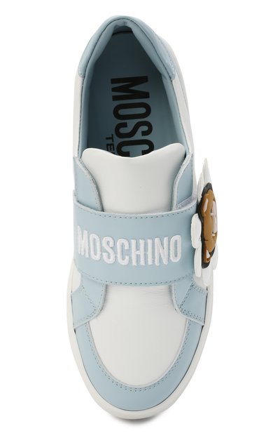 Кожаные кеды MOSCHINO, арт. 67498/S0FTY/KIPS/VERNICE 7/36-41, фото 4