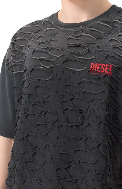 Хлопковая футболка DIESEL, арт. A17647/0SLBS, фото 5