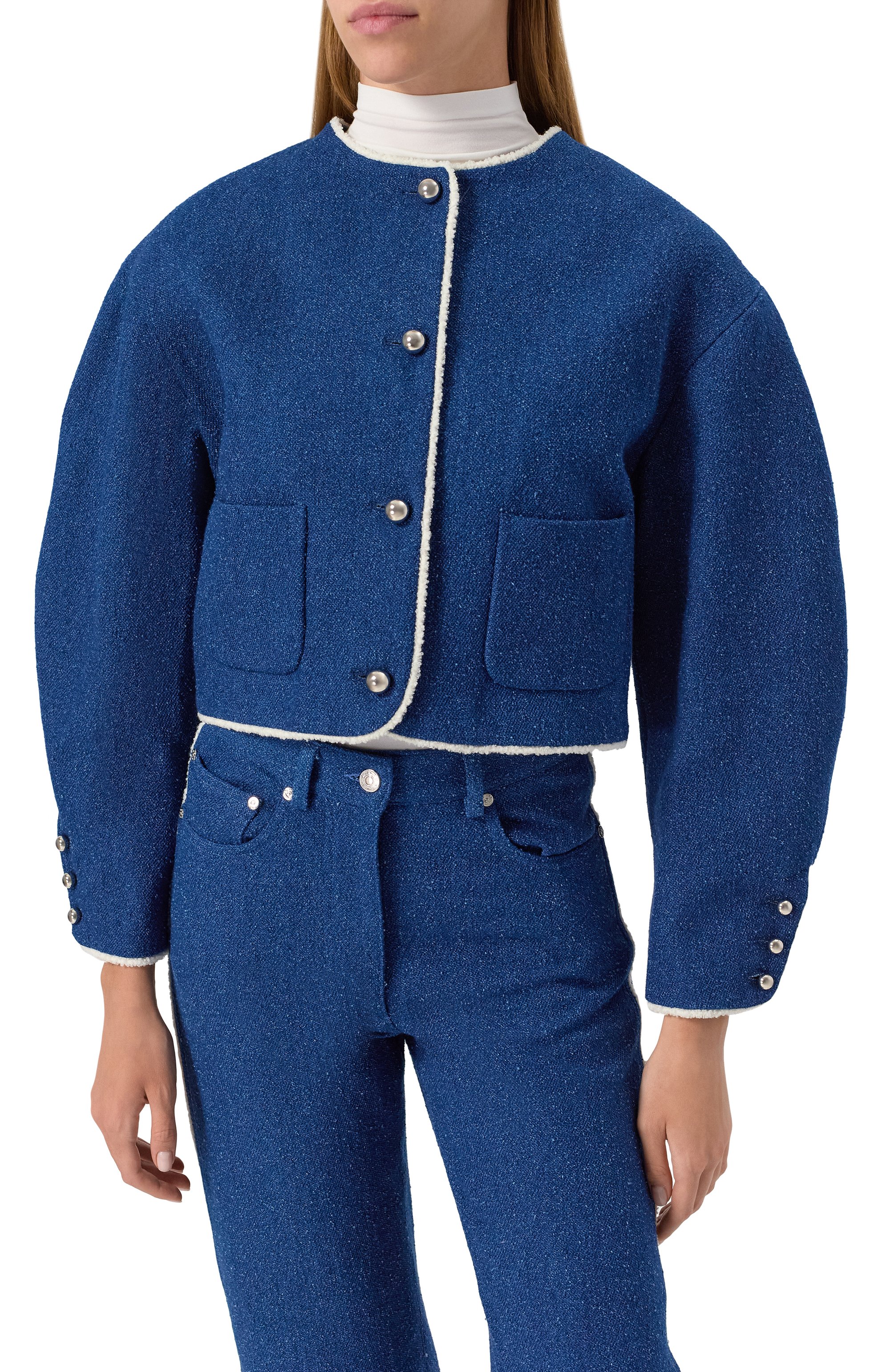 Твидовый жакет MSGM, арт. 3841MDG03/257112, фото 3