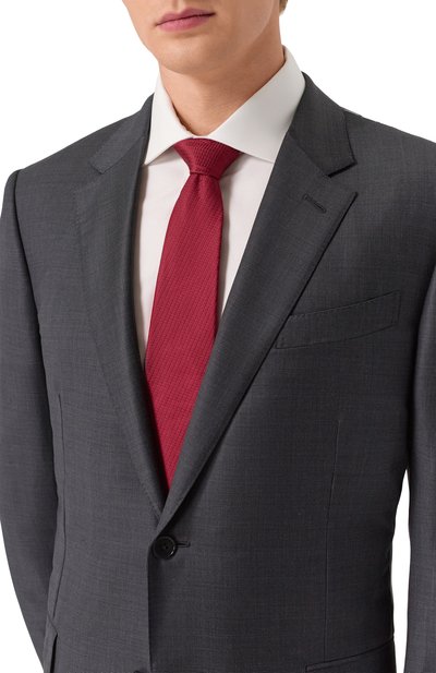 Шелковый галстук BRIONI бордового цвета по цене 29950 руб., арт. 062H00/PZ416, фото 2 Шелковый галстук BRIONI, арт. 062H00/PZ416, фото 2