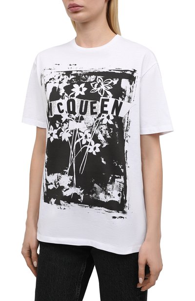 Хлопковая футболка ALEXANDER MCQUEEN, арт. 659731/QZAC4, фото 3