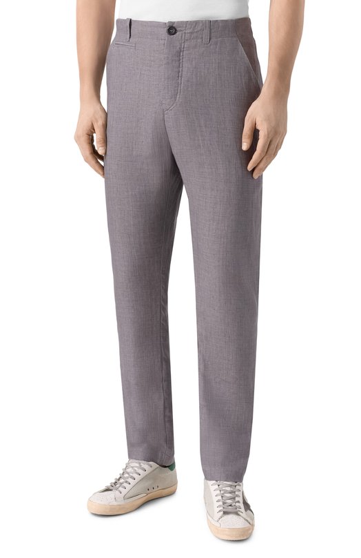 Льняные брюки Hannes Roether BAR21BE.619 Серый  BAR21BE.619 Фото 3