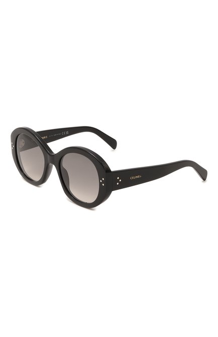 Женские солнцезащитные очки CELINE EYEWEAR черного цвета, арт. CL40240I 01F | Фото 1 (Материал: Пластик; Тип очков: С/з; Нос: Не проставлено; Региональные ограничения белый список (Axapta Mercury): Не проставлено; Оптика Гендер: оптика-женское; Очки форма: Круглые)