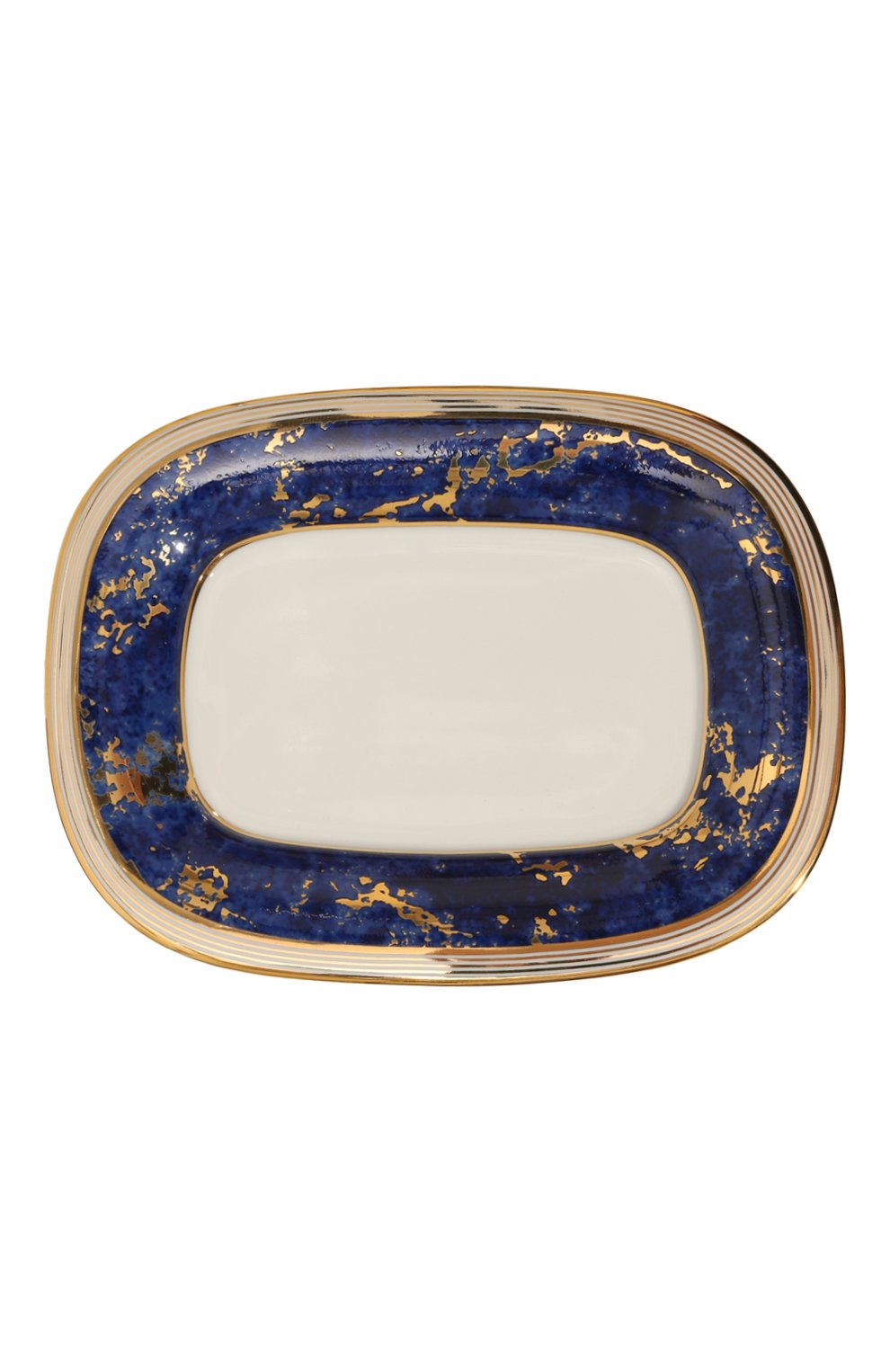 Поднос овальный маленький STEFANO RICCI темно-синего цвета по цене 58600 руб., арт. 0V01612/LAPIS2, фото 1 Поднос овальный маленький STEFANO RICCI, арт. 0V01612/LAPIS2, фото 1