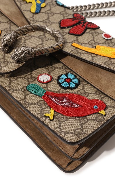 Сумка dionysus gg small GUCCI темно-бежевого цвета по цене 429120 руб., арт. 400249 K051N, фото 3 Сумка dionysus gg small GUCCI, арт. 400249 K051N, фото 3