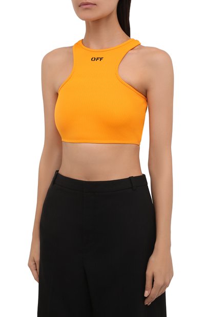 Бра-топ OFF-WHITE оранжевого цвета по цене 31000 руб., арт. 0WAD086F21JER002, фото 3 Бра-топ OFF-WHITE, арт. 0WAD086F21JER002, фото 3