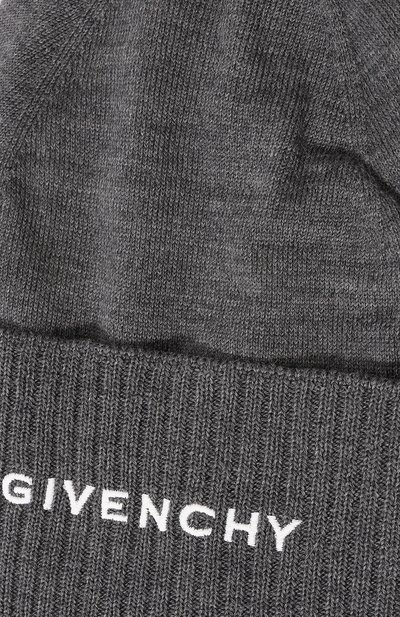 Шерстяная шапка GIVENCHY серого цвета по цене 34250 руб., арт. GWCAPP/U7163, фото 4 Шерстяная шапка GIVENCHY, арт. GWCAPP/U7163, фото 4