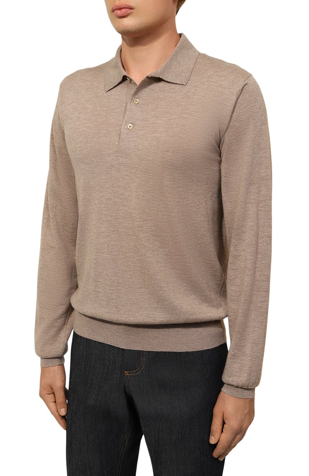 Поло из шерсти и кашемира CORNELIANI, арт. 94M579-9425184, фото 3
