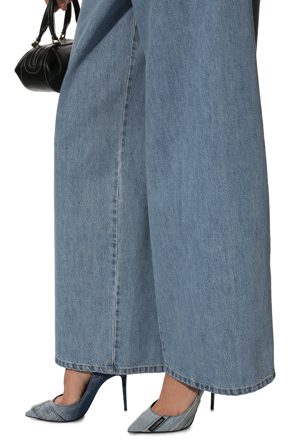 Текстильные туфли cardinale DOLCE & GABBANA голубого цвета по цене 75000 руб., арт. CD1711/AY841, фото 3 Текстильные туфли cardinale DOLCE & GABBANA, арт. CD1711/AY841, фото 3