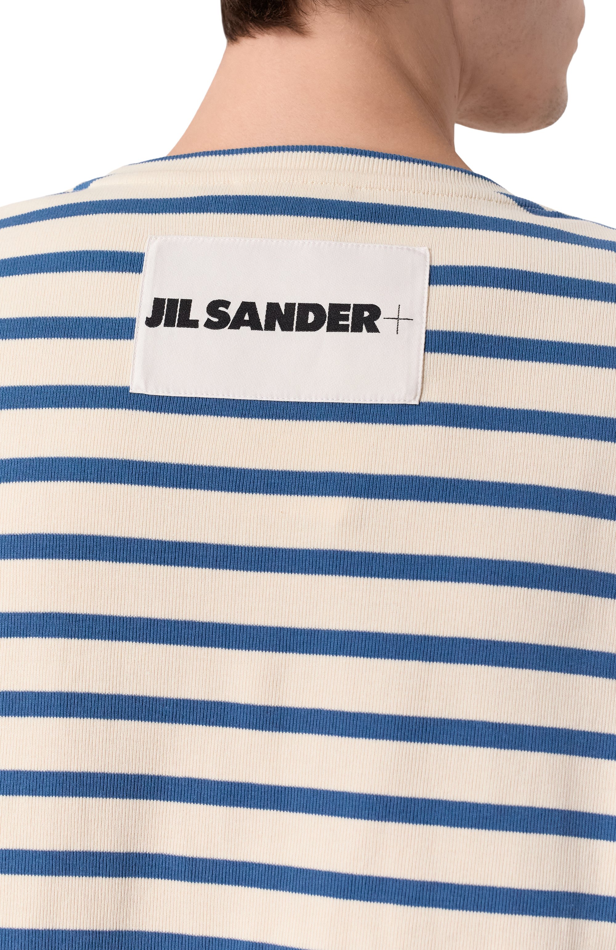 Хлопковый лонгслив JIL SANDER кремового цвета по цене 64300 руб., арт. J47NH0002/J46497, фото 5 Хлопковый лонгслив JIL SANDER, арт. J47NH0002/J46497, фото 5