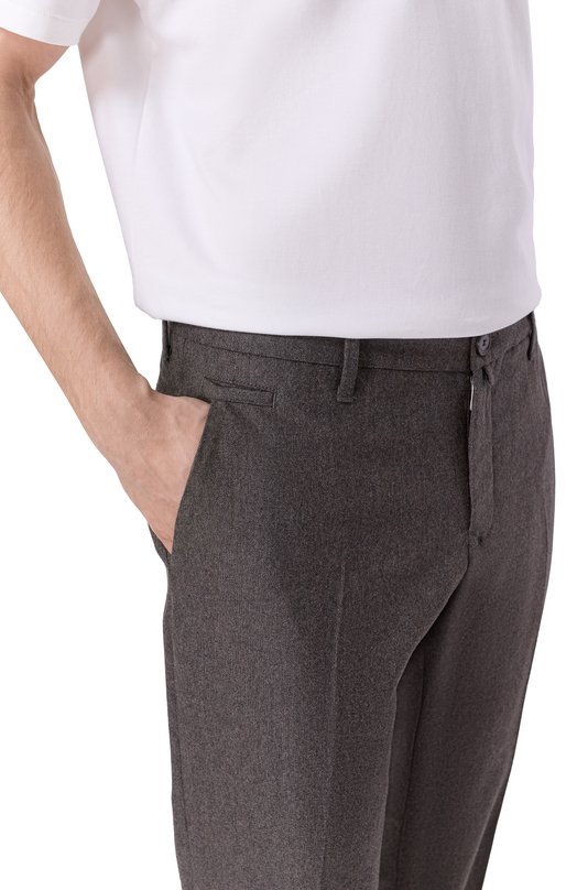 Шерстяные брюки Jacob Cohen JUM_PT001 002 S3679 RW Коричневый  JUM_PT001 002 S3679 RW Фото 5