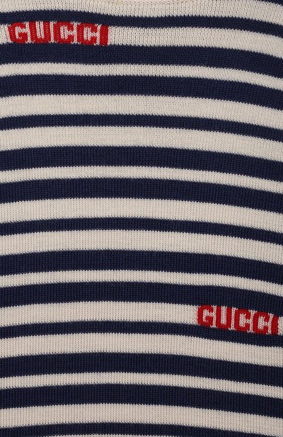 Шерстяная водолазка GUCCI синего цвета по цене 39950 руб., арт. 653628/XKBWL, фото 3 Шерстяная водолазка GUCCI, арт. 653628/XKBWL, фото 3