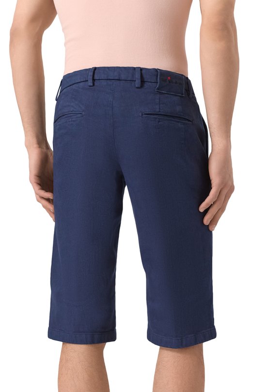 Хлопковые шорты Kiton UFBLACK0602F19 Синий  UFBLACK0602F19 Фото 4
