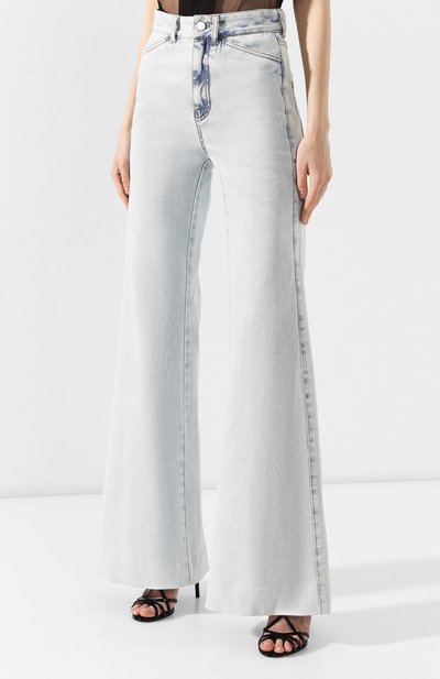Расклешенные джинсы DOROTHEE SCHUMACHER голубого цвета по цене 26000 руб., арт. 446201/NEW DENIM, фото 3 Расклешенные джинсы DOROTHEE SCHUMACHER, арт. 446201/NEW DENIM, фото 3
