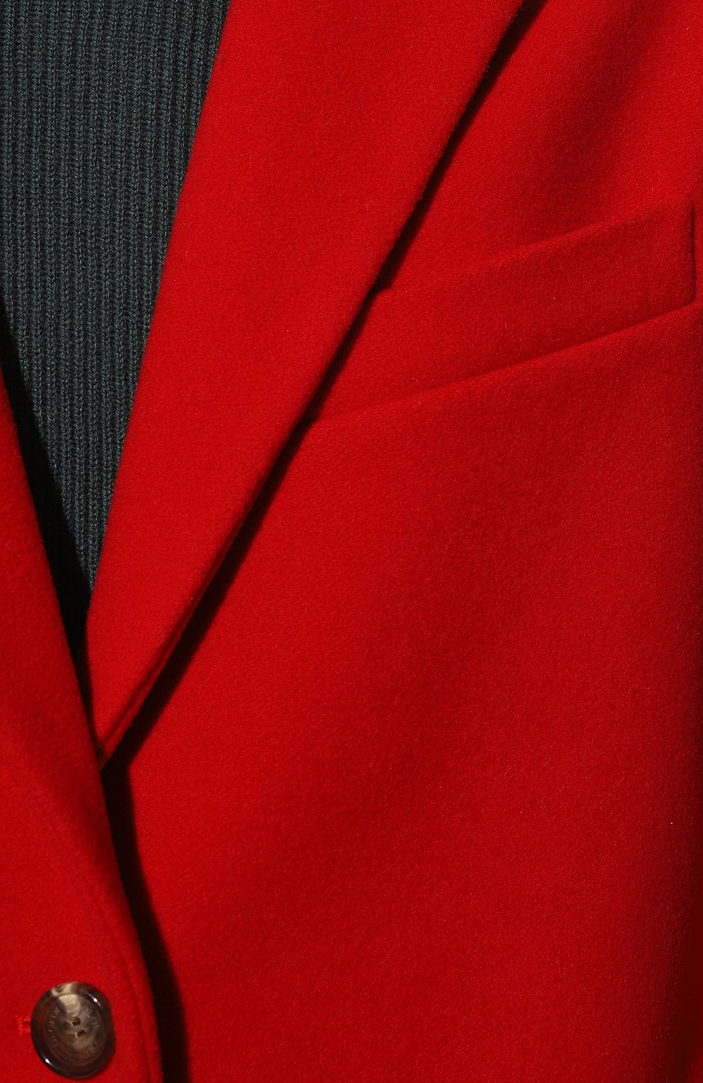 Шерстяное полупальто OLOLOL красного цвета по цене 79000 руб., арт. OLCT004/2376.615/S22, фото 5 Шерстяное полупальто OLOLOL, арт. OLCT004/2376.615/S22, фото 5