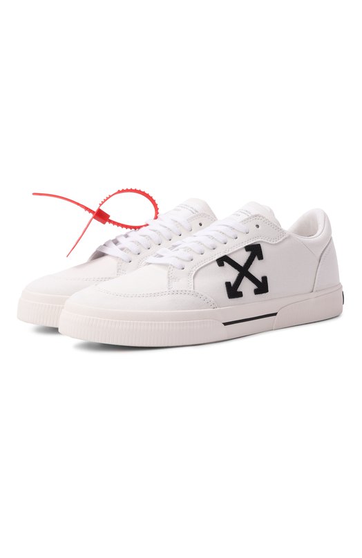 Текстильные кеды Vulc Off-White 0MIA293C99FAB003 Белый 0MIA293C99FAB003