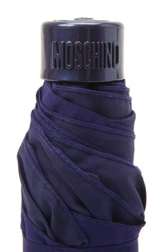Женский складной зонт MOSCHINO синего цвета, �арт. 8042-SUPERMINI | Фото 5 (Материал: Металл, Текстиль, Синтетический материал; Материал сплава: Проставлено; Нос: Не проставлено)