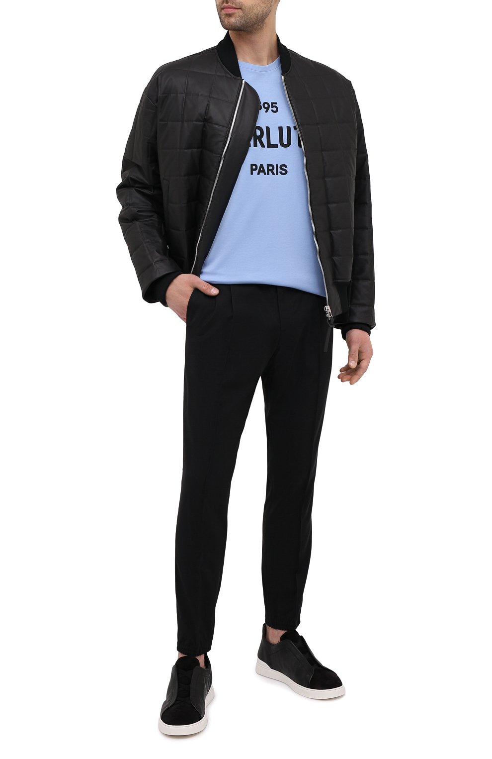 Хлопковая футболка BERLUTI, арт. R18JRS50-008, фото 2