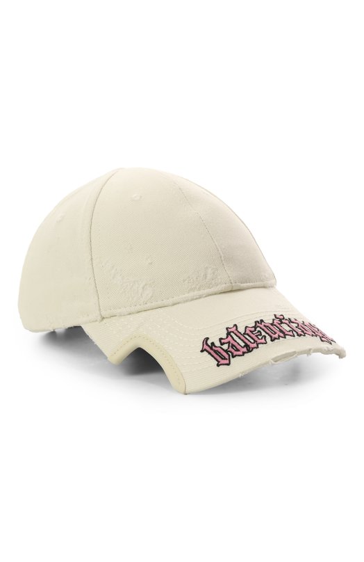 Хлопковая бейсболка Balenciaga 834914/410B2 Кремовый 834914/410B2