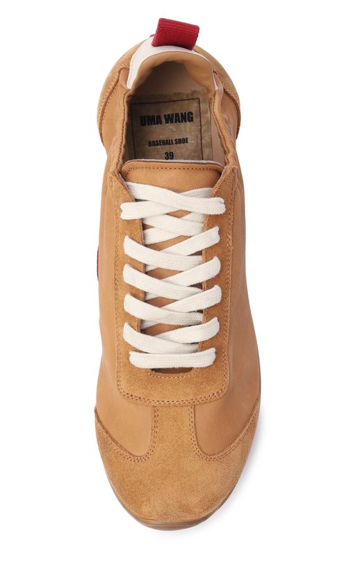 Кожаные кроссовки Uma Wang US9087 Коричневый  US9087 Фото 6