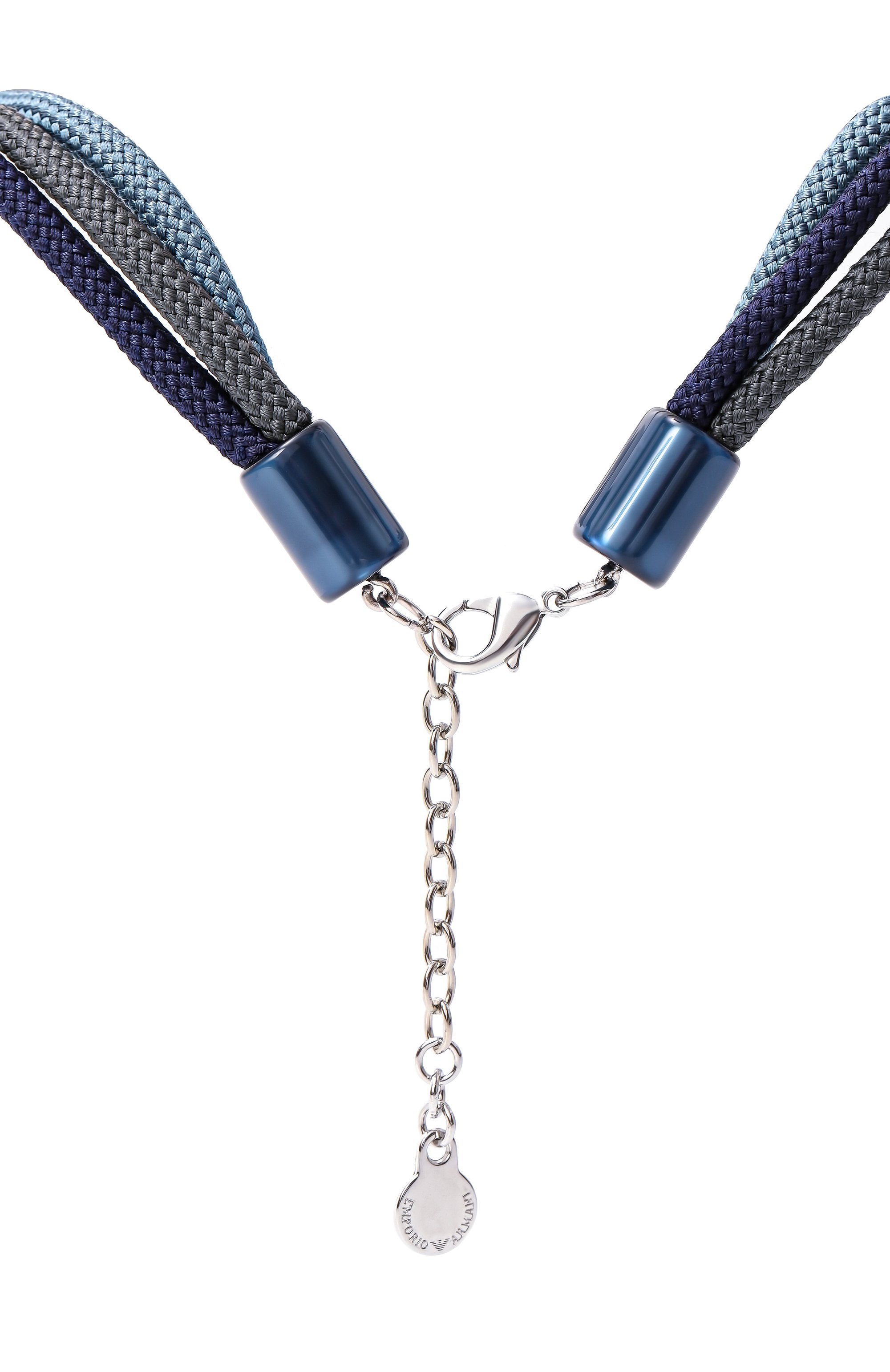 Колье EMPORIO ARMANI синего цвета по цене 45500 руб., арт. EW001795 AF15488, фото 4 Колье EMPORIO ARMANI, арт. EW001795 AF15488, фото 4