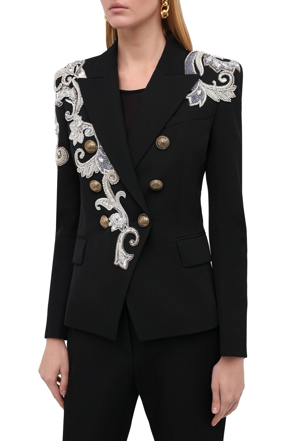 Шерстяной жакет BALMAIN, арт. UF17110/P050, фото 4