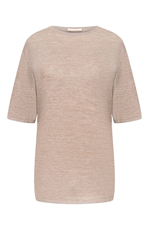 Пуловер из шерсти и льна 12 STOREEZ 136423 Бежевый 136423