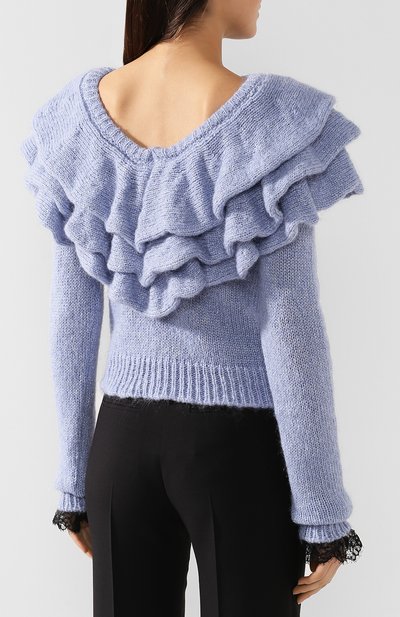 Свитер PHILOSOPHY DI LORENZO SERAFINI голубого цвета по цене 59950 руб., арт. A0935/7104, фото 4 Свитер PHILOSOPHY DI LORENZO SERAFINI, арт. A0935/7104, фото 4