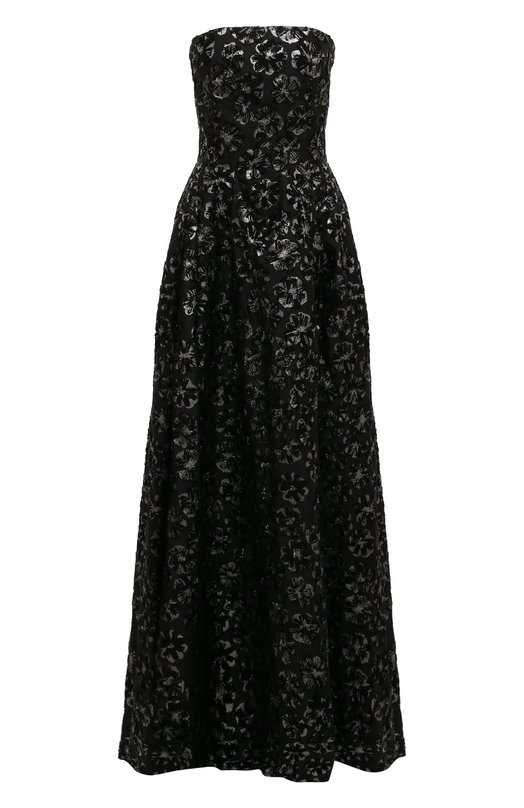 

Платье из шелка и хлопка Oscar de la Renta, Чёрный