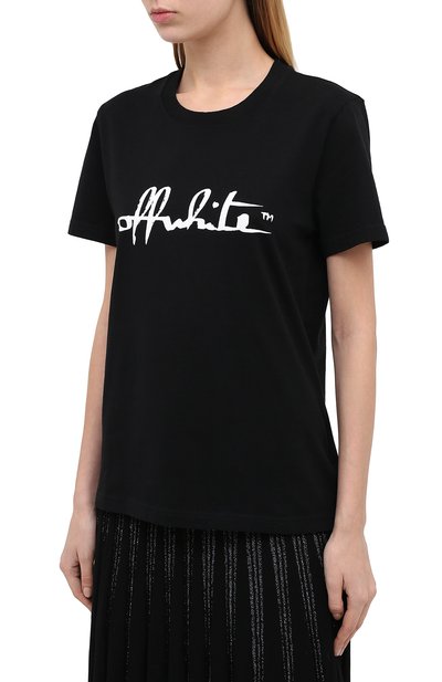 Хлопковая футболка OFF-WHITE, арт. 0WAA049E20JER0071001, фото 3