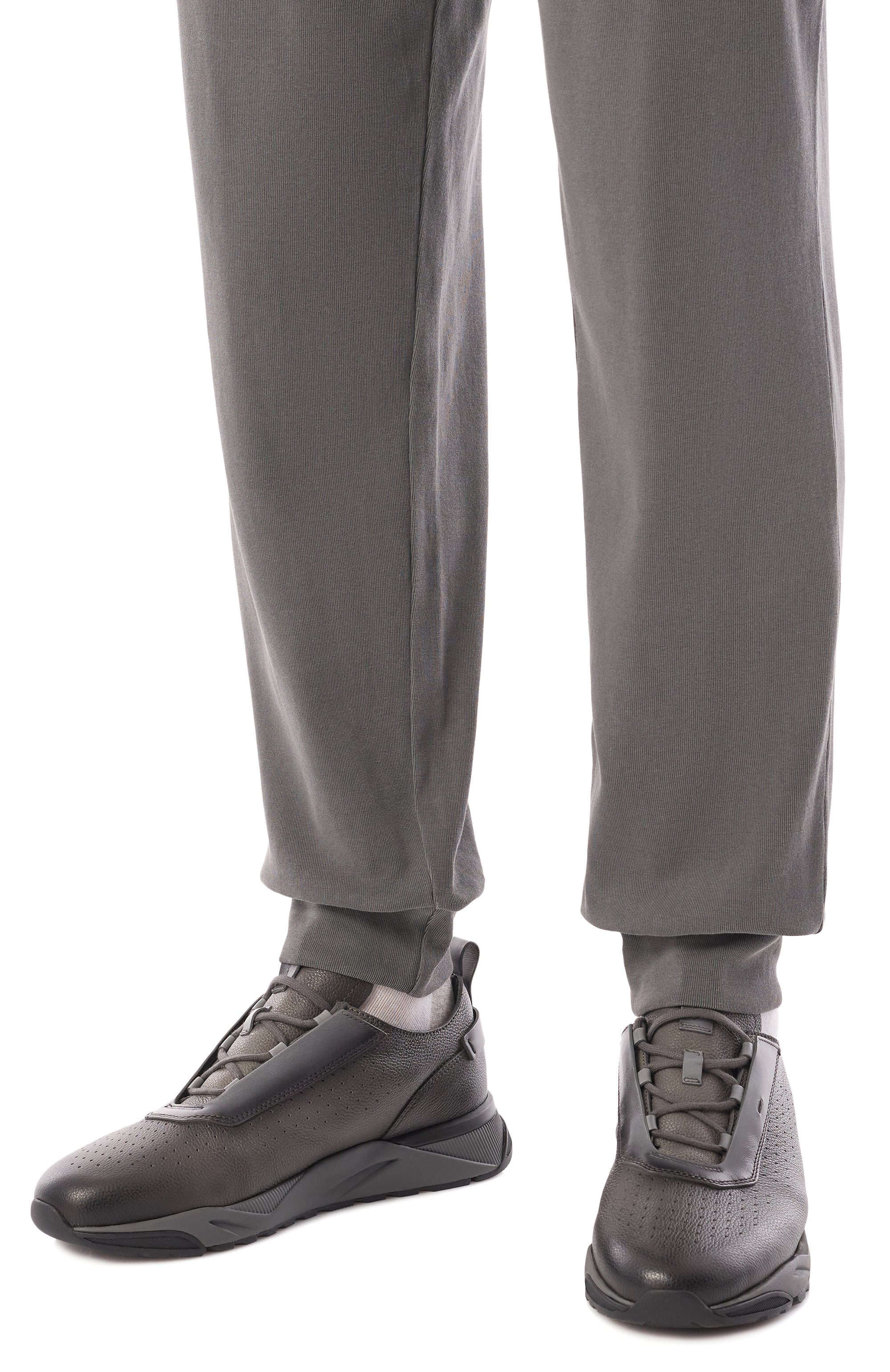 Кожаные кроссовки innova SANTONI, арт. MBIG21783ANEPDYE, фото 3