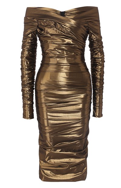 Женское платье с драпировкой DOLCE & GABBANA, арт. F6C1VT/FURHV