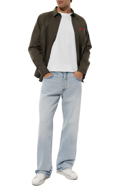 Хлопковый лонгслив 7 FOR ALL MANKIND белого цвета по цене 12650 руб., арт. JSPM2370WH, фото 2 Хлопковый лонгслив 7 FOR ALL MANKIND, арт. JSPM2370WH, фото 2