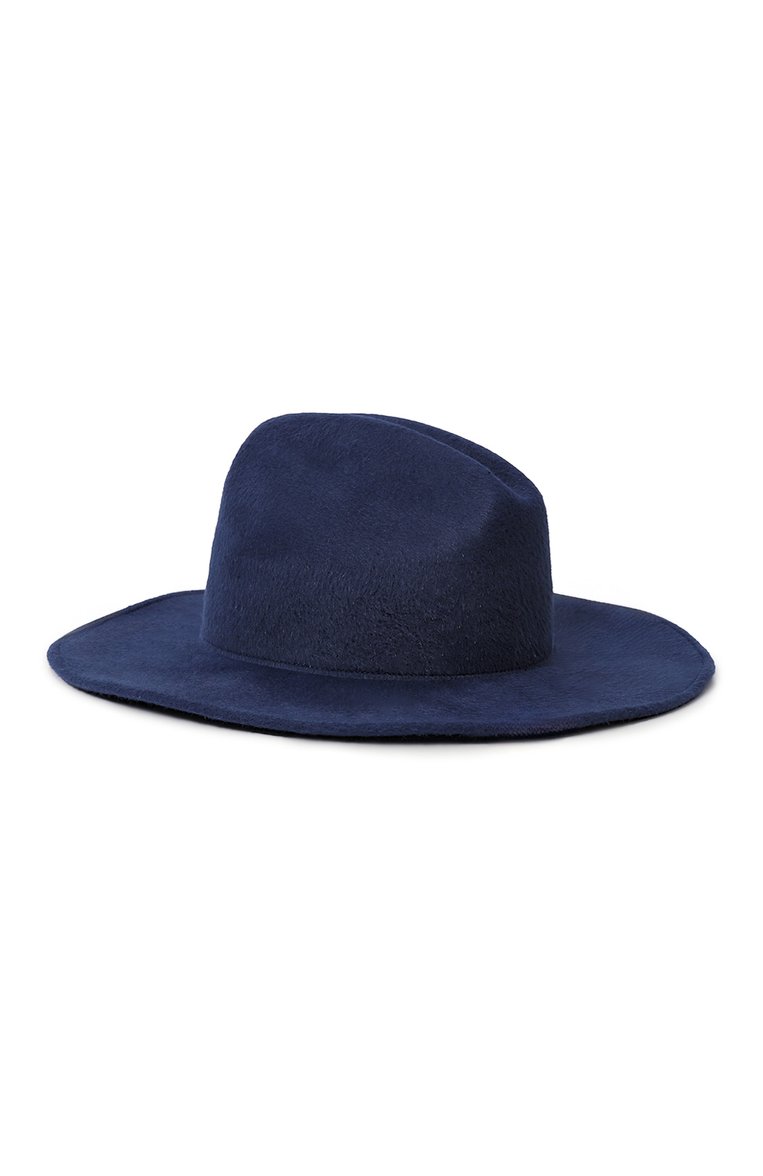 Женская фетровая шляпа GIORGIO ARMANI синего цвета, арт. 797024/4R507 | Фото 3 (Материал: Текстиль, Шерсть; Нос: Не проставлено)