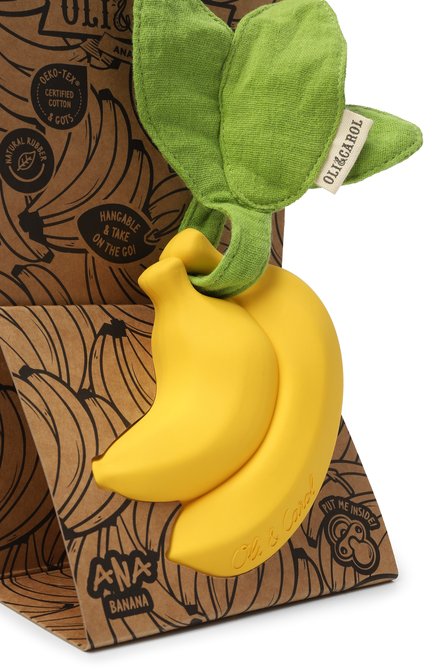 Контейнер для пустышек ana banana OLI&CAROL, арт. L-PACIFIER-BANANA