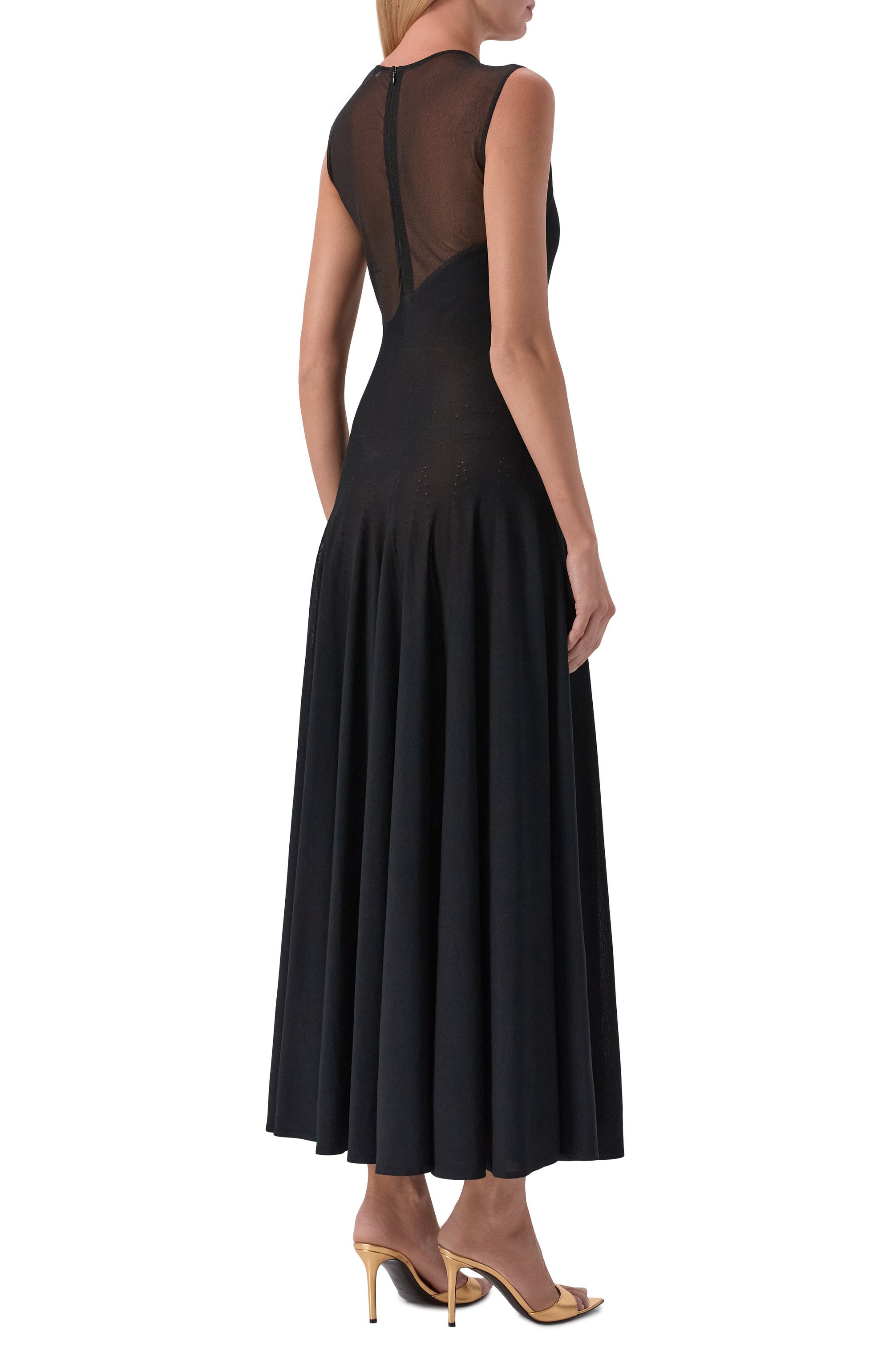 Платье из вискозы ALAIA, арт. AA9R2653K061A, фото 3